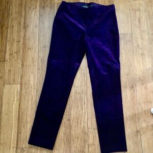 Ralph Lauren velvet leggings size 2